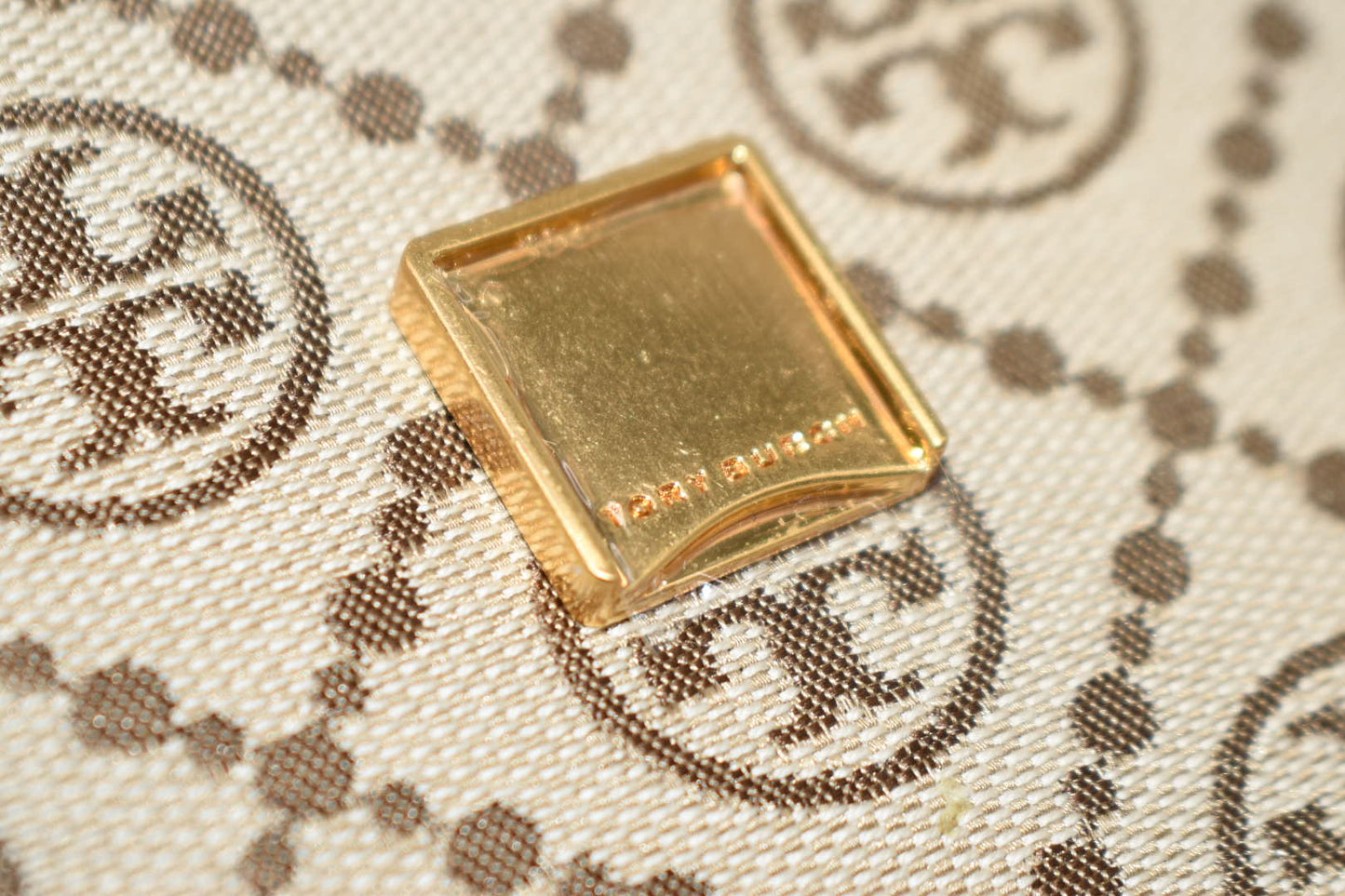 Tory Burch T Monogram Jacquard Mini Bag in Hazelnut