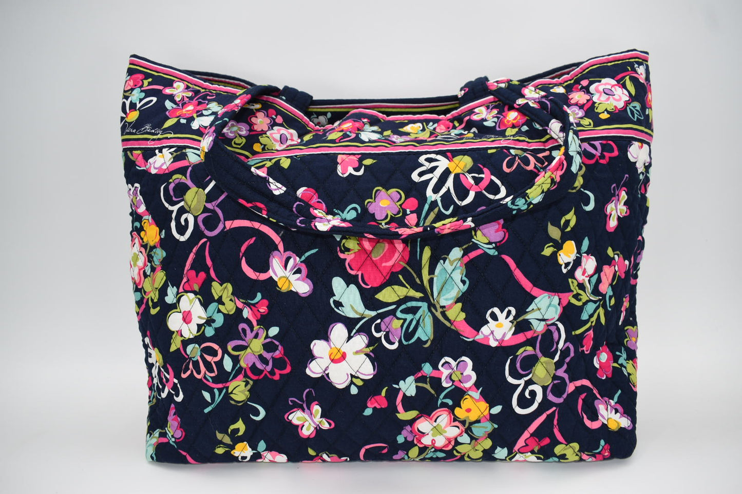 Vera Bradley Grand Tote Travel Bag in "Ribbons" Pattern