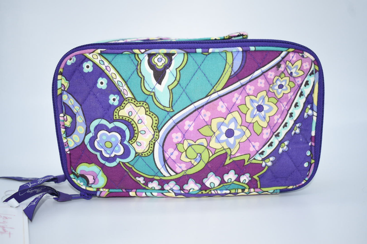 Vera Bradley Blush & Brush Cosmetic Bag in "Heather" Pattern