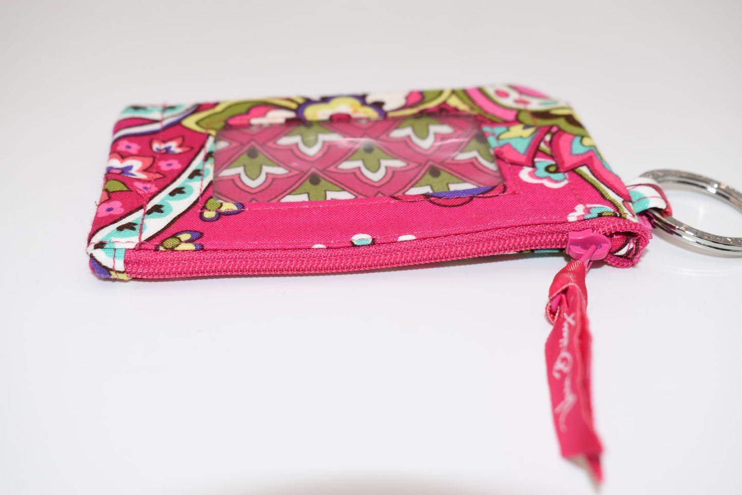 Vera Bradley Zip ID Case in "Pink Swirls" Pattern