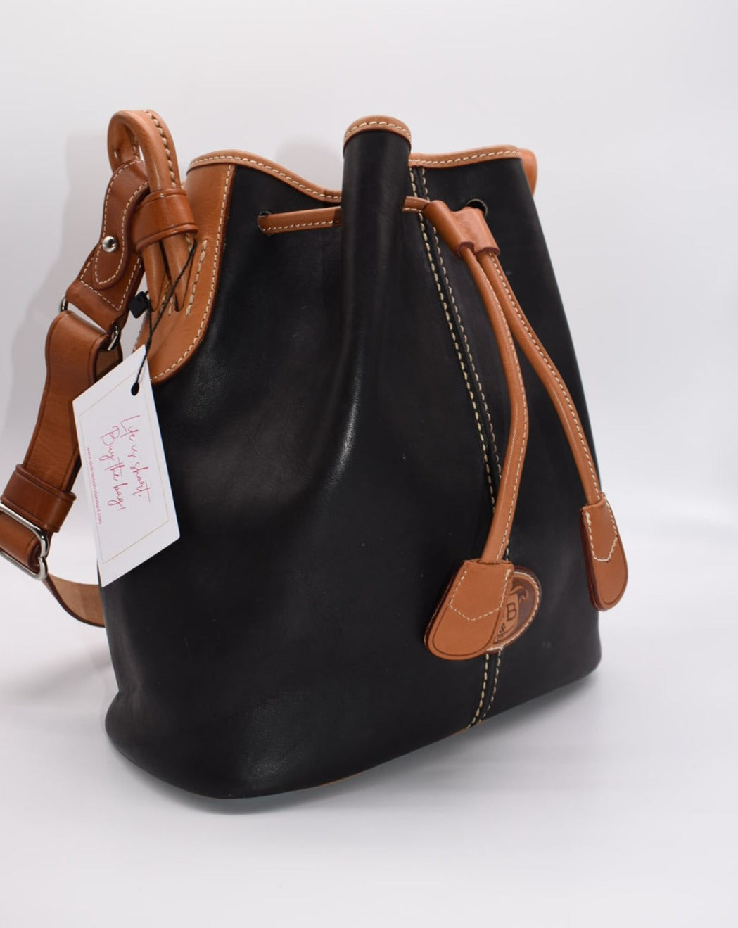 Dooney & popular Bourke drawstring shoulder bucket bag