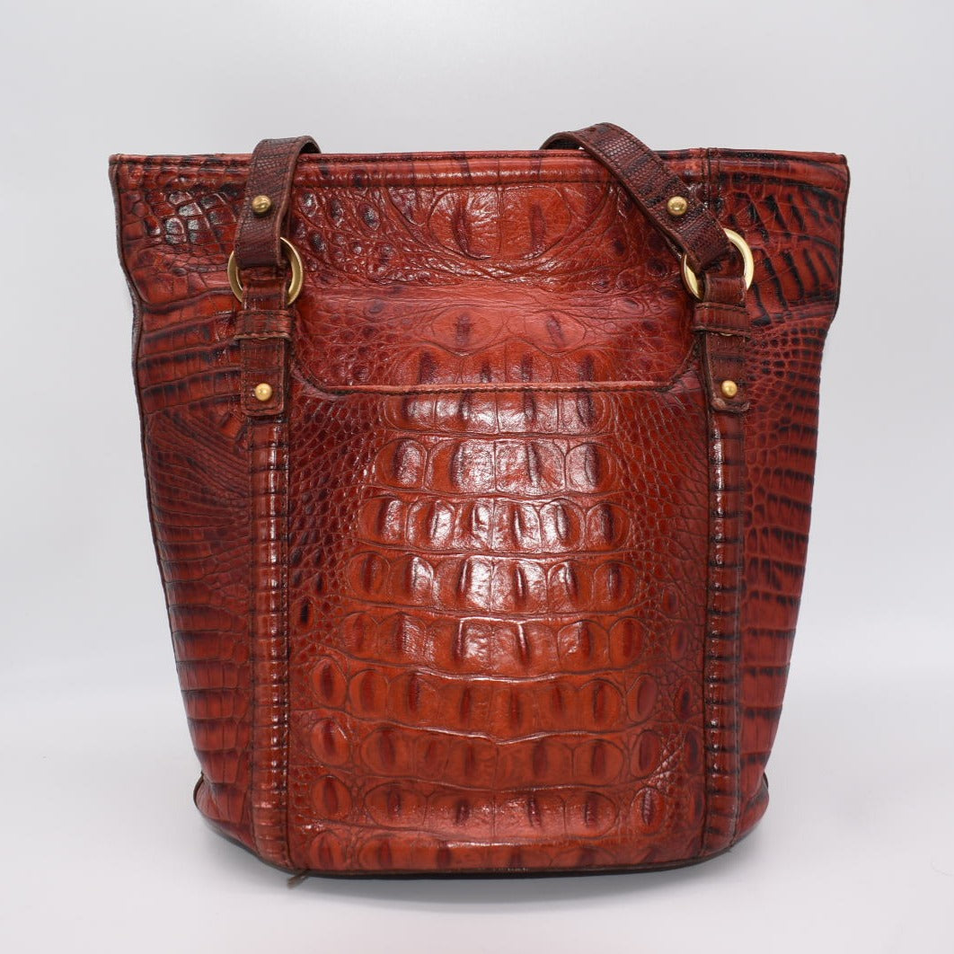 Vintage Brahmin Nicole Shoulder Bag in  Brick Melbourne - 25th Anniversary Edition