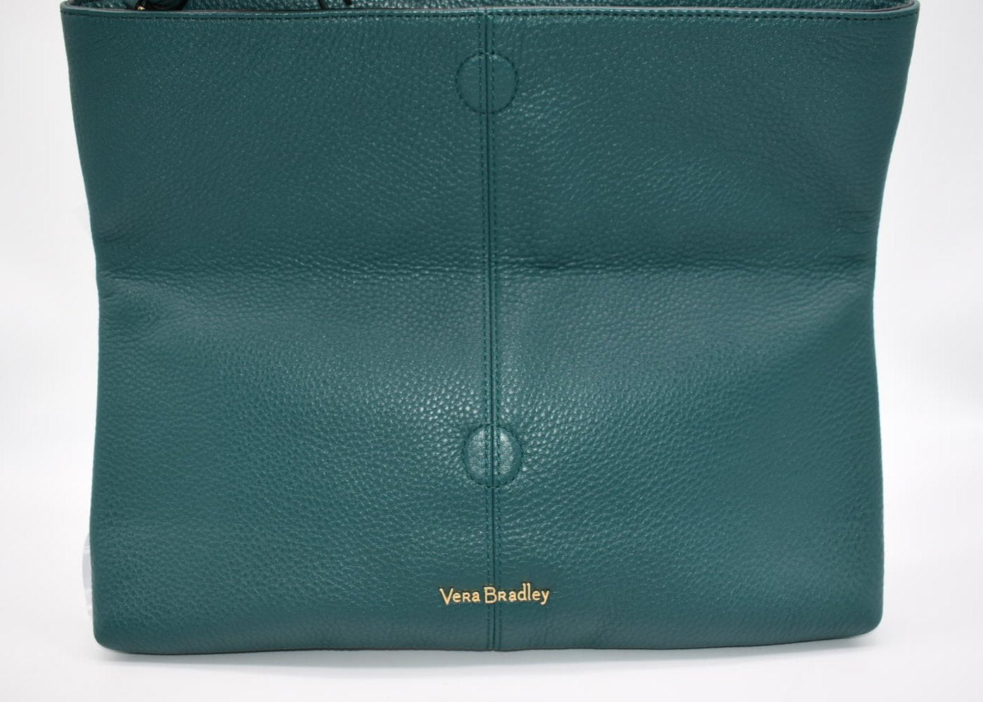 Vera Bradley Elise Leather Clutch in Forest Green