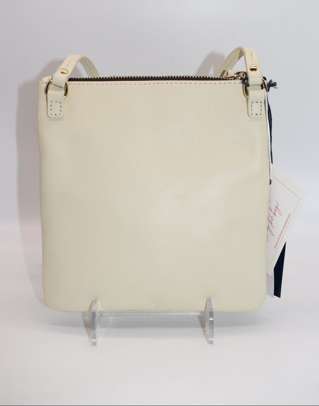 Dooney & Bourke Triple Zip Crossbody Bag in Cream