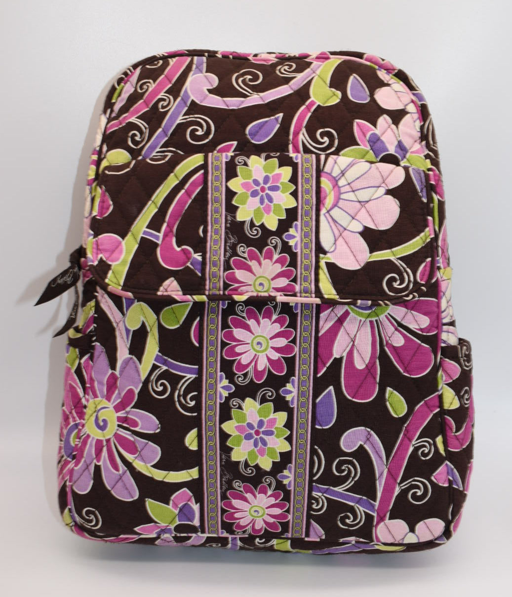 Vera Bradley Small Backpack in "Purple Punch" Pattern