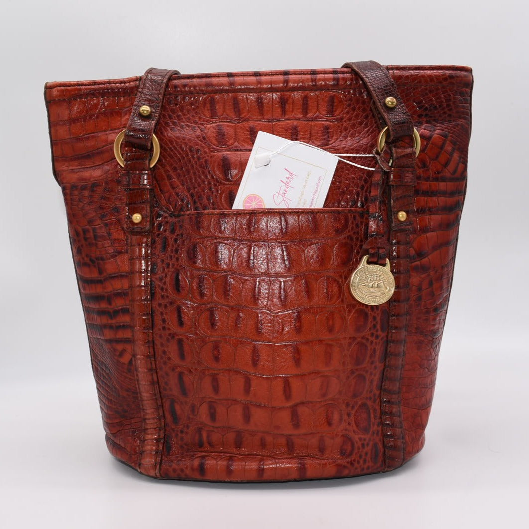 Vintage Brahmin Nicole Shoulder Bag in  Brick Melbourne - 25th Anniversary Edition