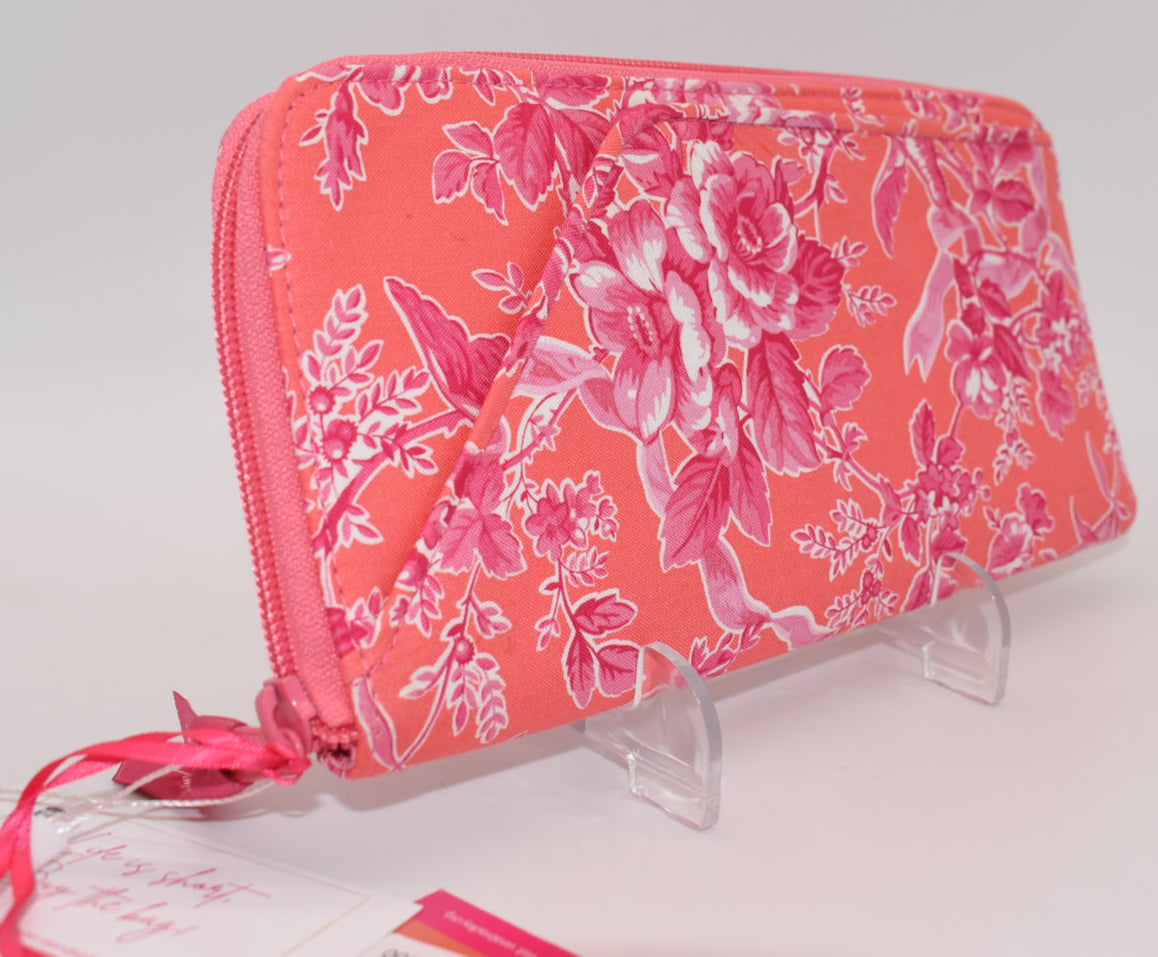 Vera Bradley Travel Organizer Wallet in "Hope Toile" Pattern