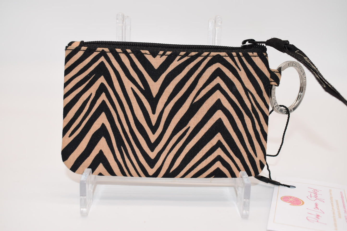 Vera Bradley Zip ID Case in "Zebra" Pattern