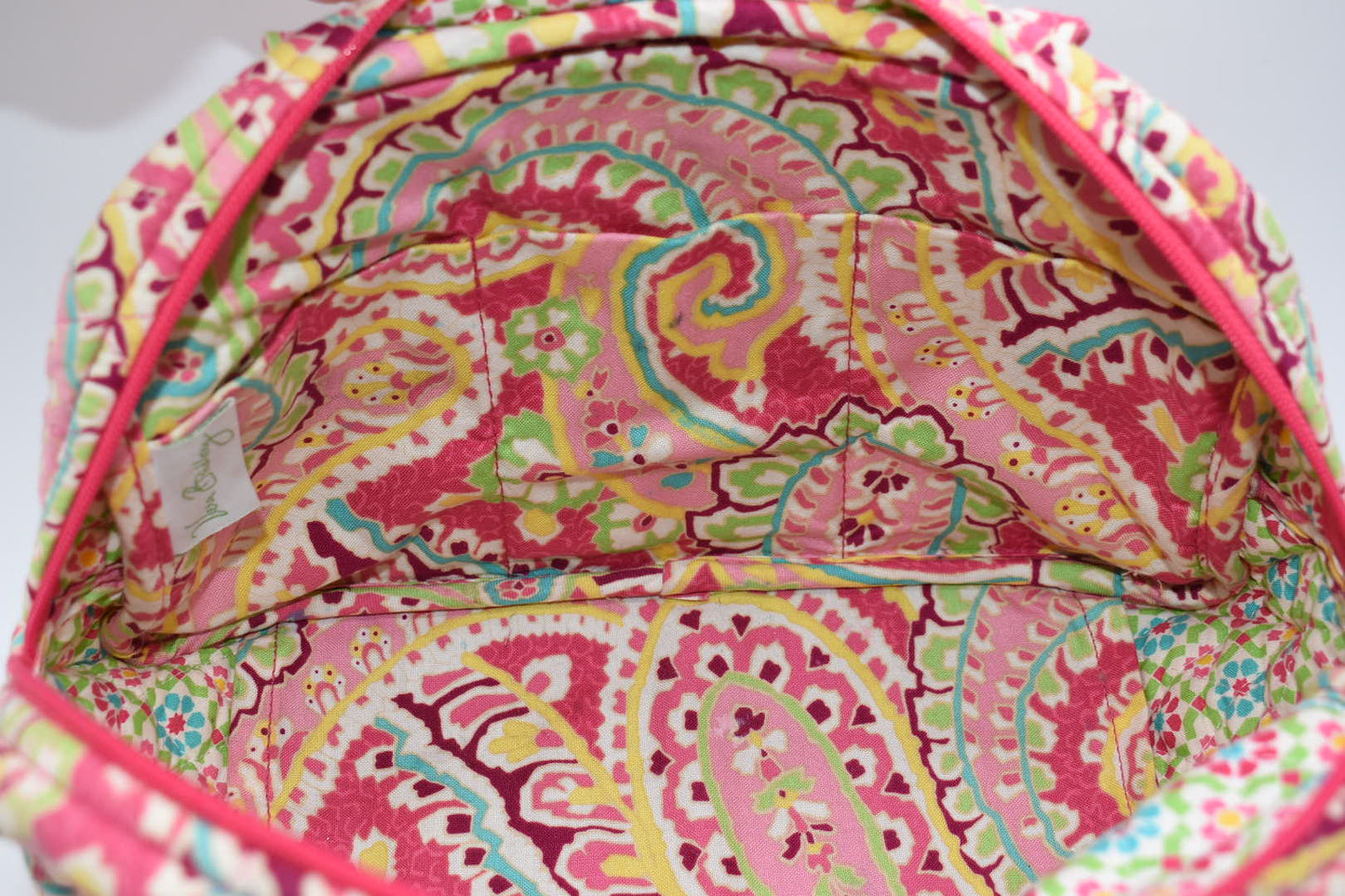 Vera Bradley Small Bowler Bag in Capri Melon Pattern