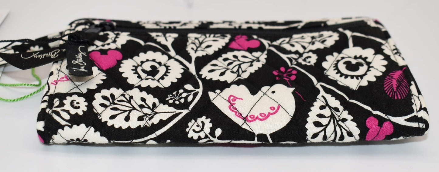 Vera Bradley Front Zip Wristlet in "Mickey Meets Birdie" Pattern