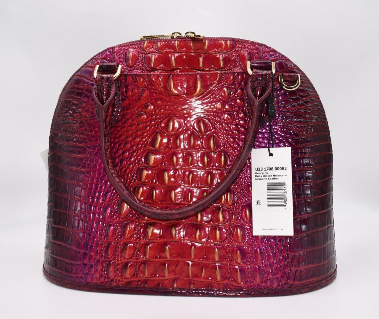 BNWT Brahmin Small Georgina shops bag in Lustrous