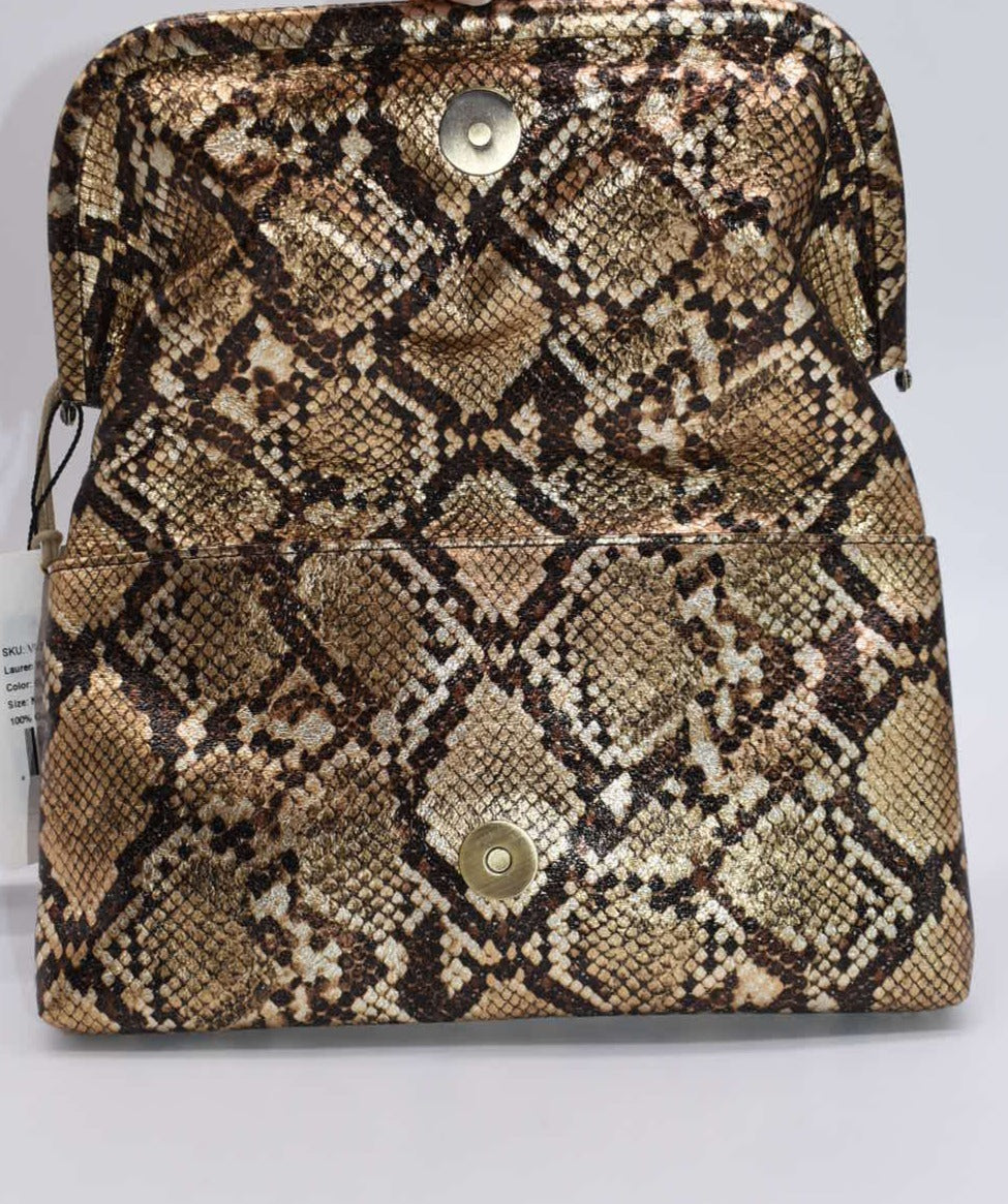 HOBO Lauren Wristlet in Golden Snake