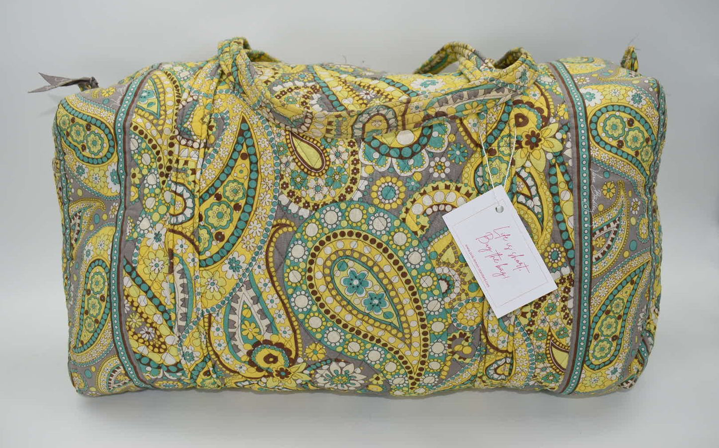 Vera Bradley Large Duffel Bag in" Lemon Parfait" Pattern