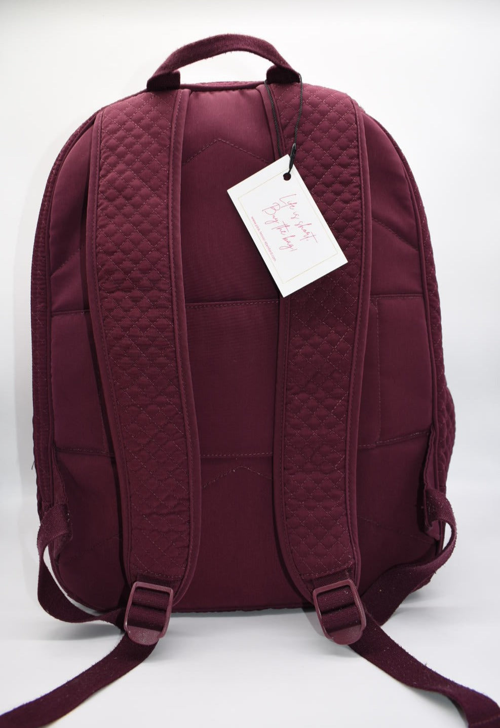 Vera Bradley Microfiber Campus Backpack in "Mulled Wine"