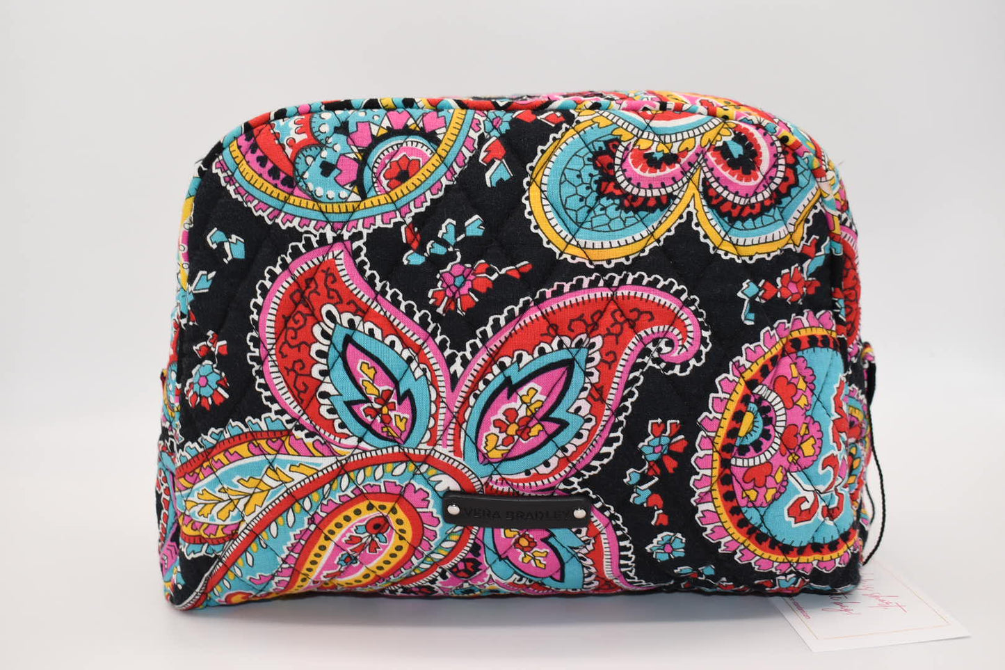 Vera Bradley Large Cosmetic Bag in "Parisian Paisley" Pattern