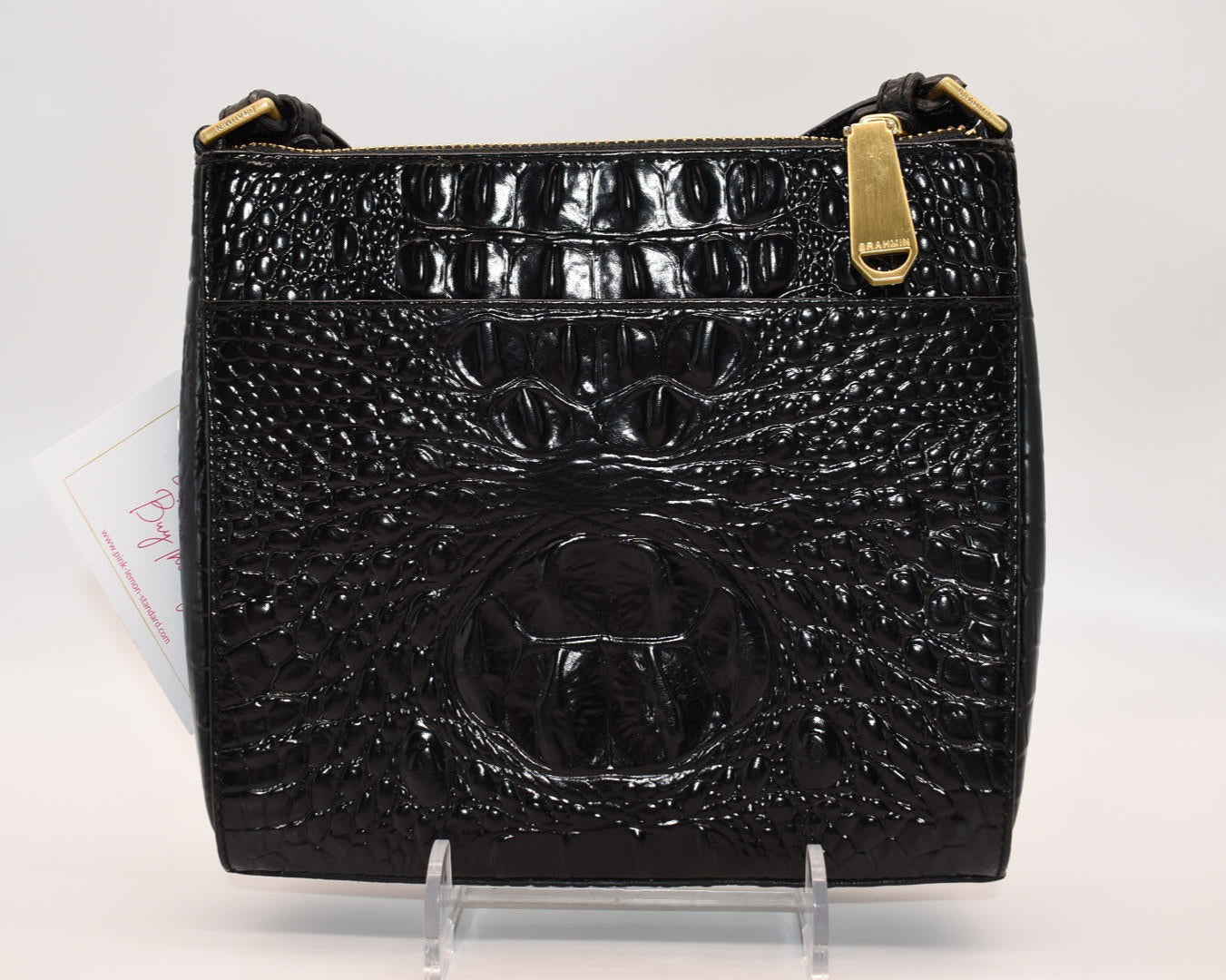 Brahmin Mimosa Crossbody Bag in Black Melbourne