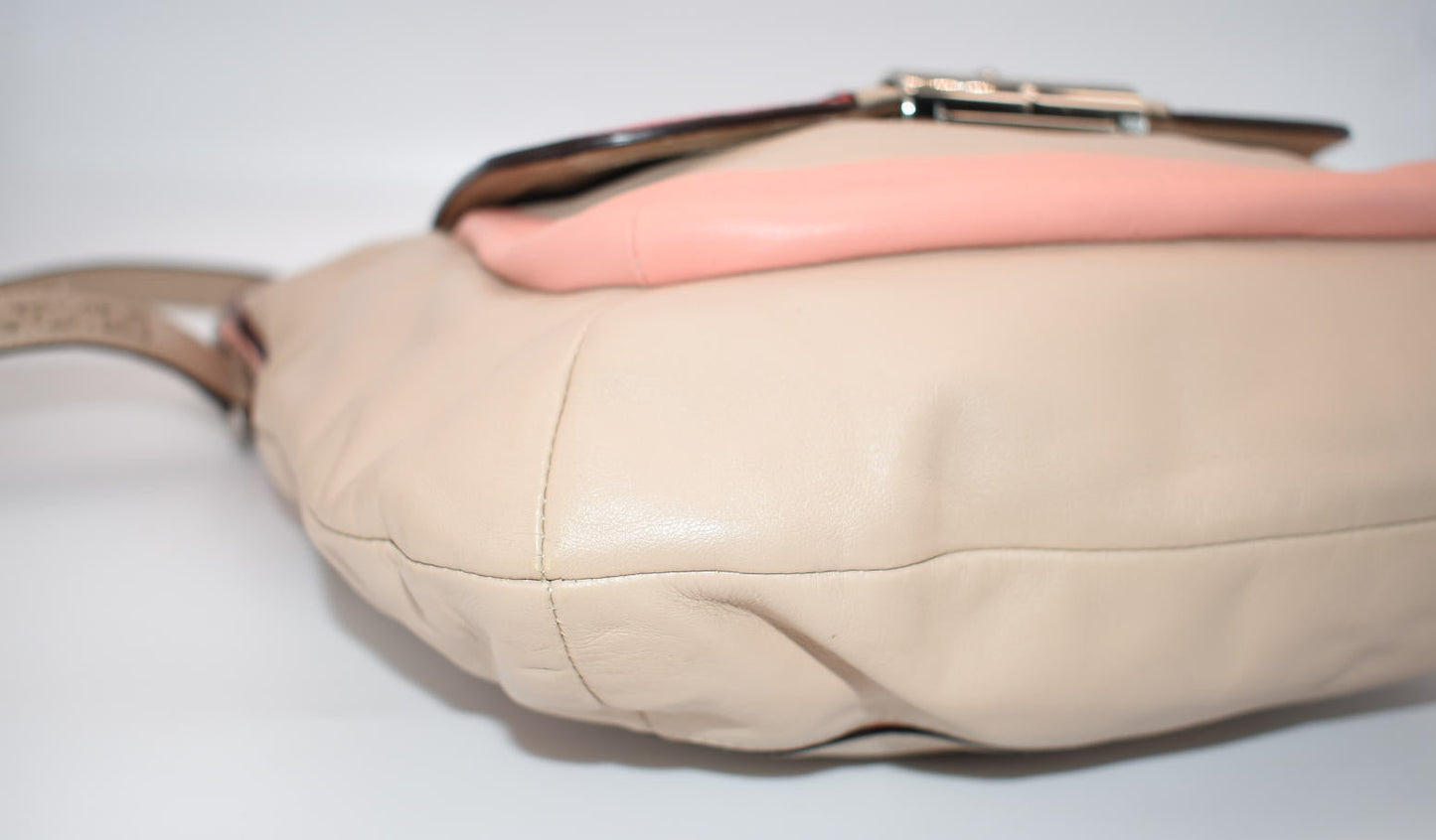 Coach Kristin Spectator Hobo Bag in Coral & Tan