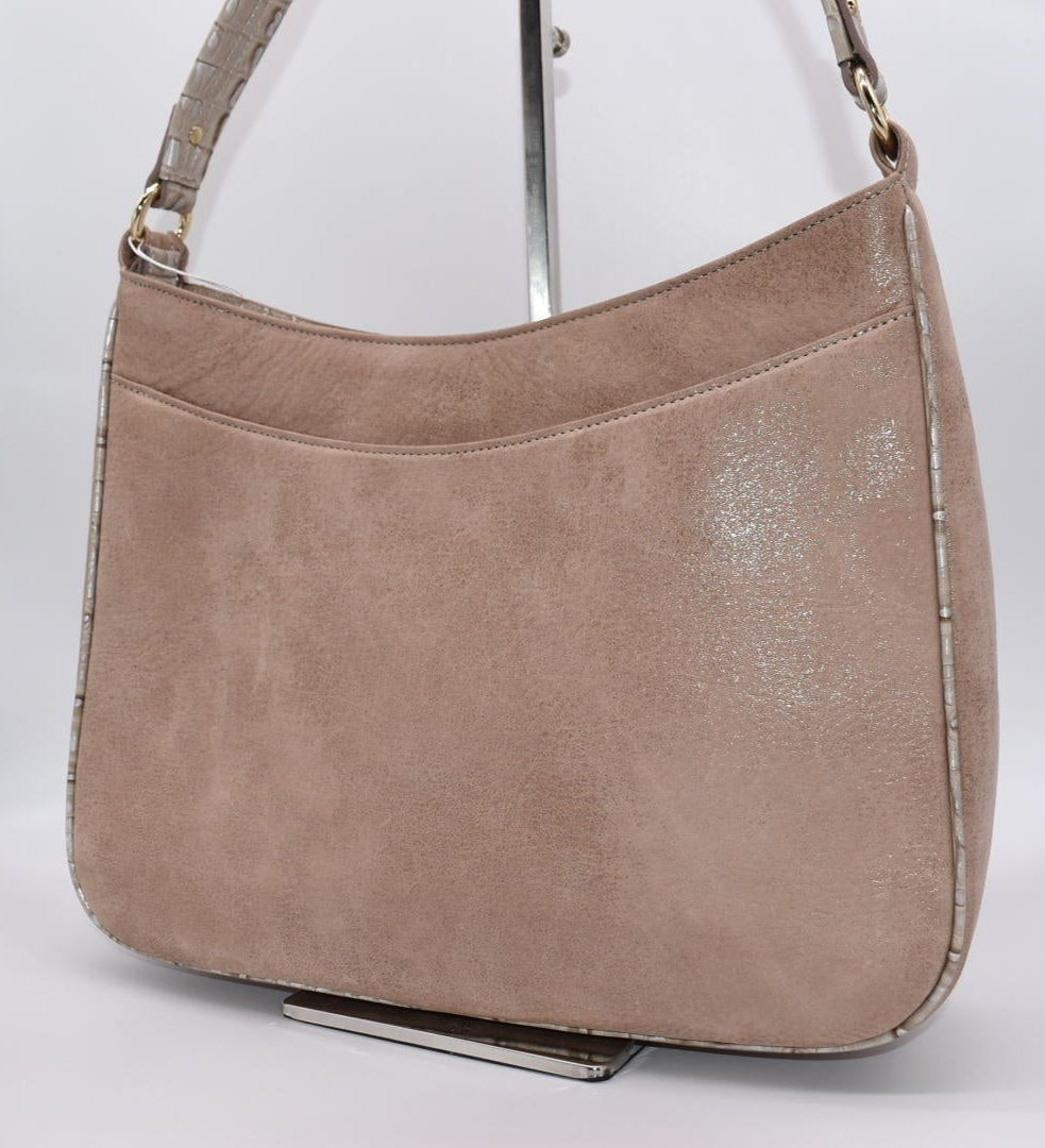 Brahmin Noelle Shoulder Bag in Brahmin Warm Gray Reynolds