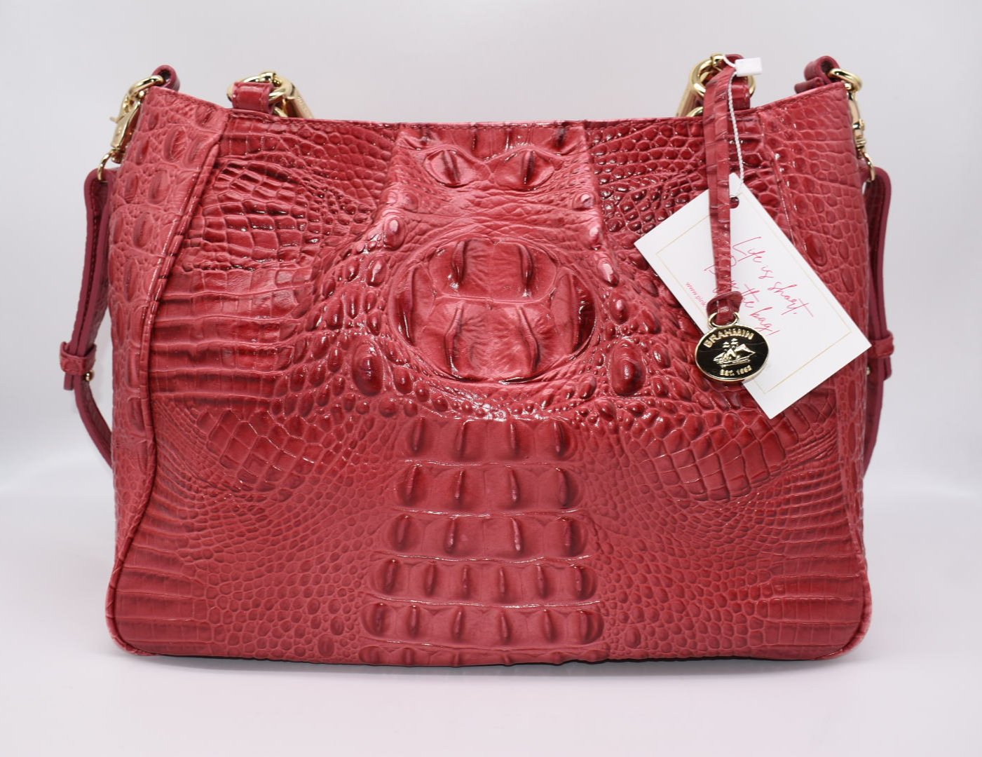 Brahmin Ruby Satchel Bag in Cherry Tree Melbourne