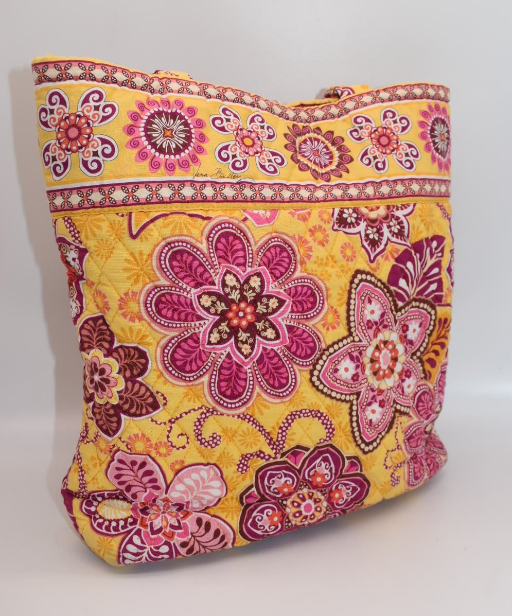 Vera Bradley Tote Bag in "Bali Gold" Pattern