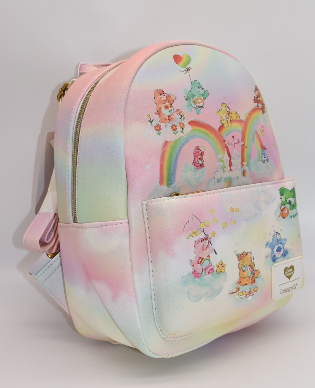 Loungefly Care Bears Rainbow Tie-Dye Mini Backpack