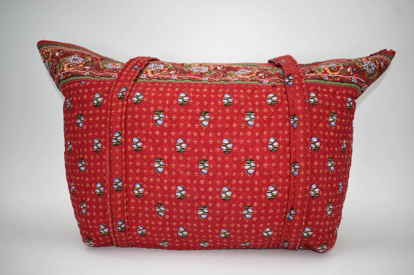 Vera Bradley Miller Travel Tote Bag in "Provincial Red-2000" Pattern