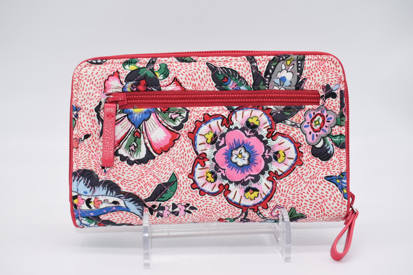 Vera Bradley RFID Turnlock Wallet in "Stitched Flowers" Pattern