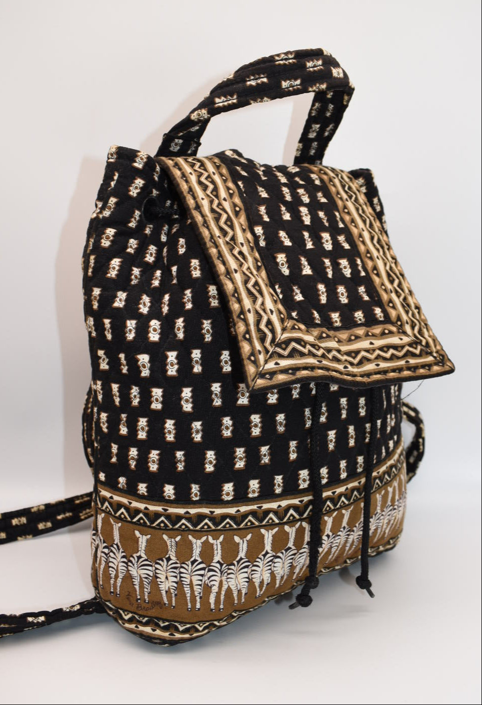 Vera Bradley Mimi Backpack in "Zebras -2001" Pattern