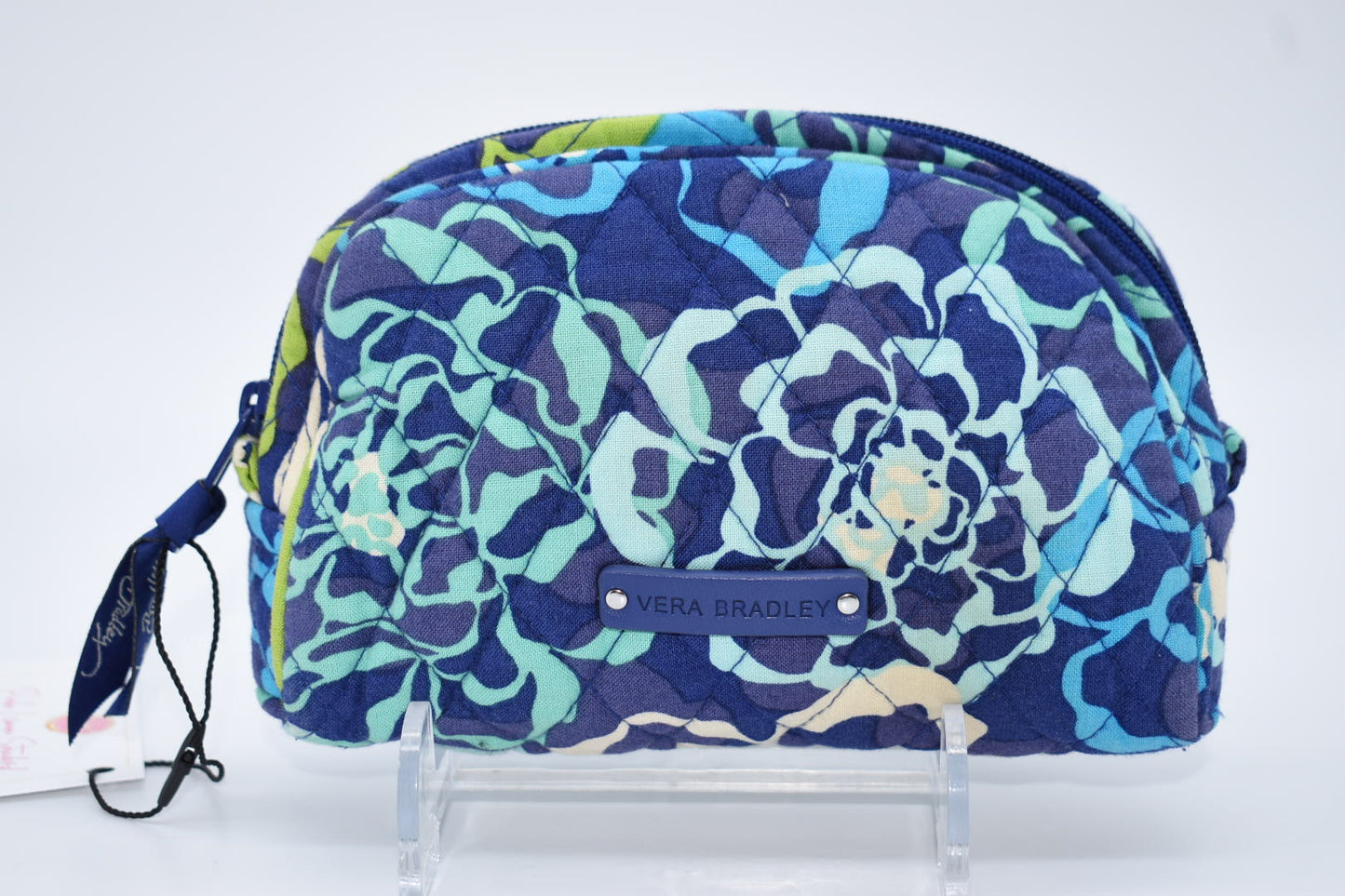 Vera Bradley Small Cosmetic Bag in "Katalina Blue" Pattern