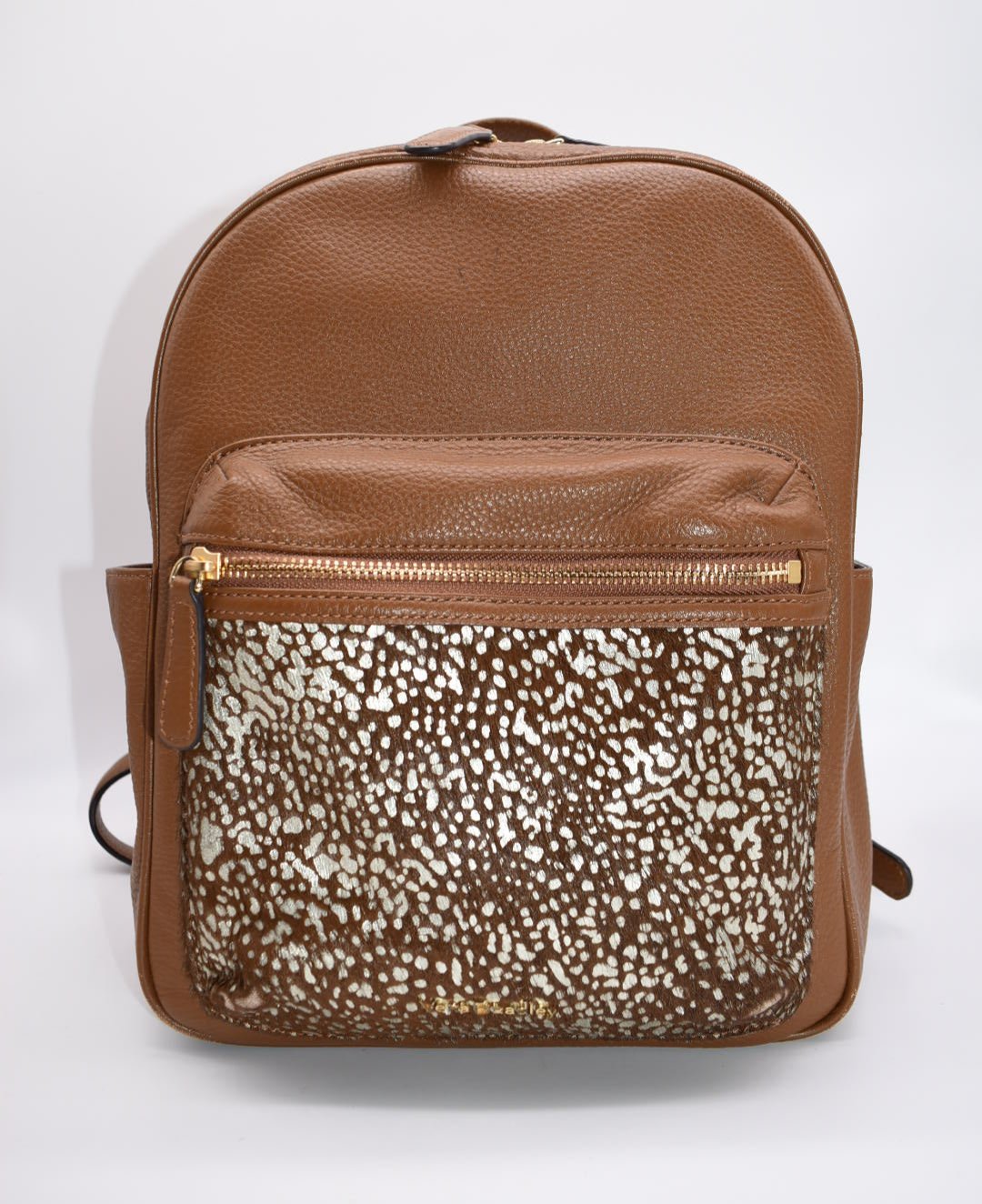 Vera Bradley Leighton "Downtown Dots" Leather Backpack