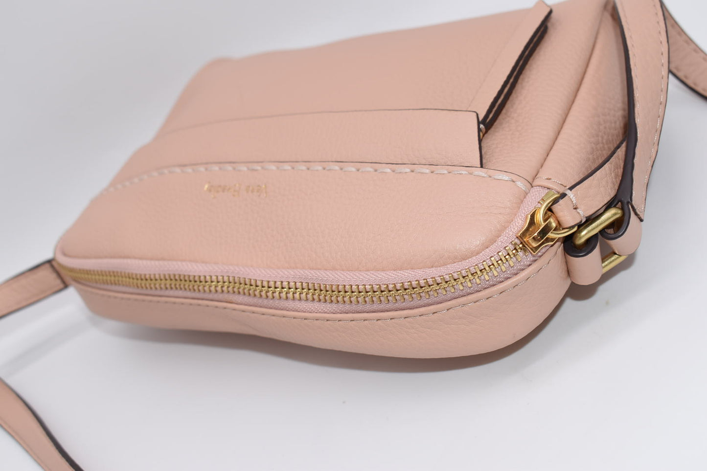 Vera Bradley RFID Mallory Petite Leather Crossbody in "Pink Sands"
