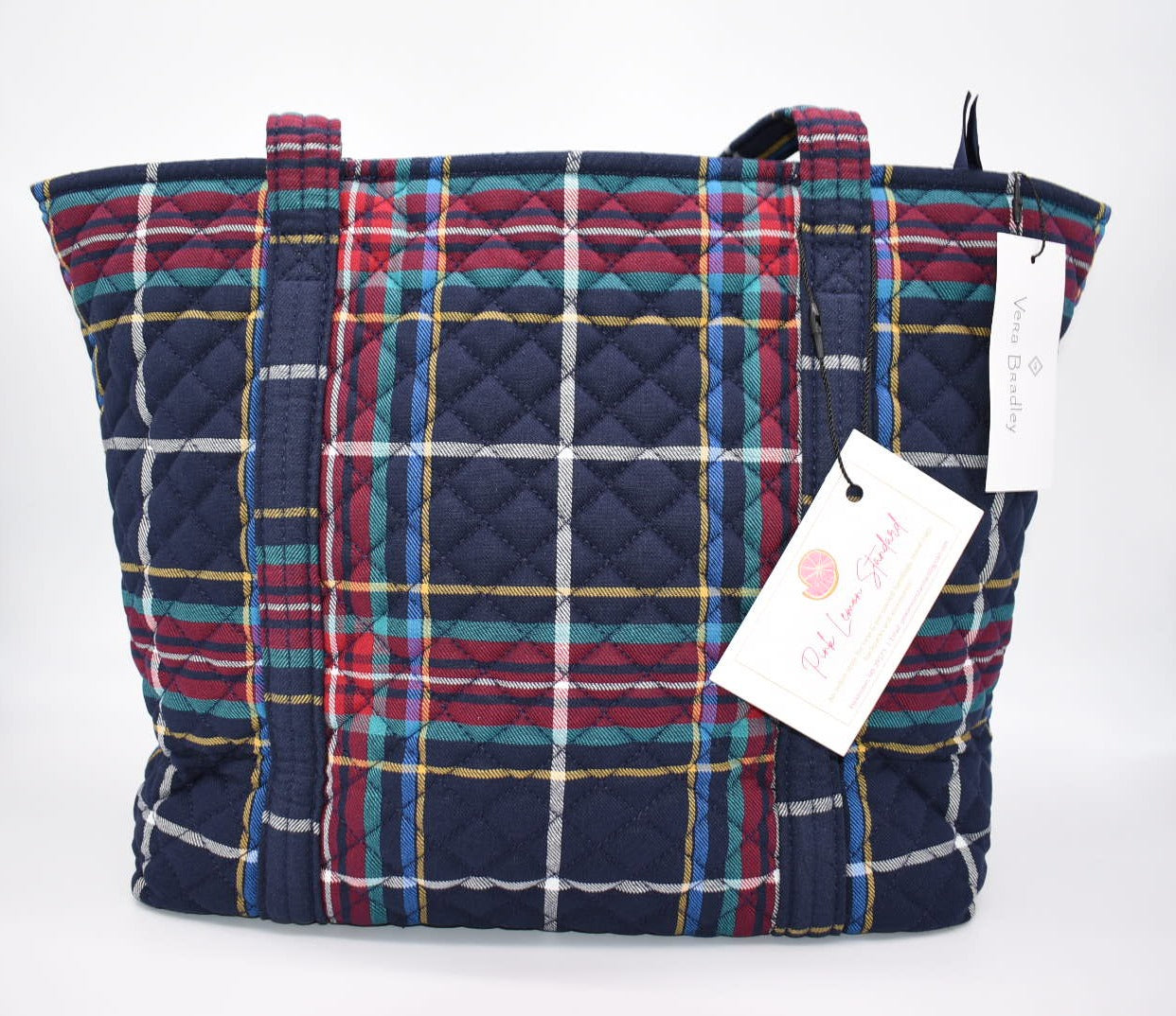 Vera Bradley Small Vera Tote Bag in "Tartan Plaid" Pattern