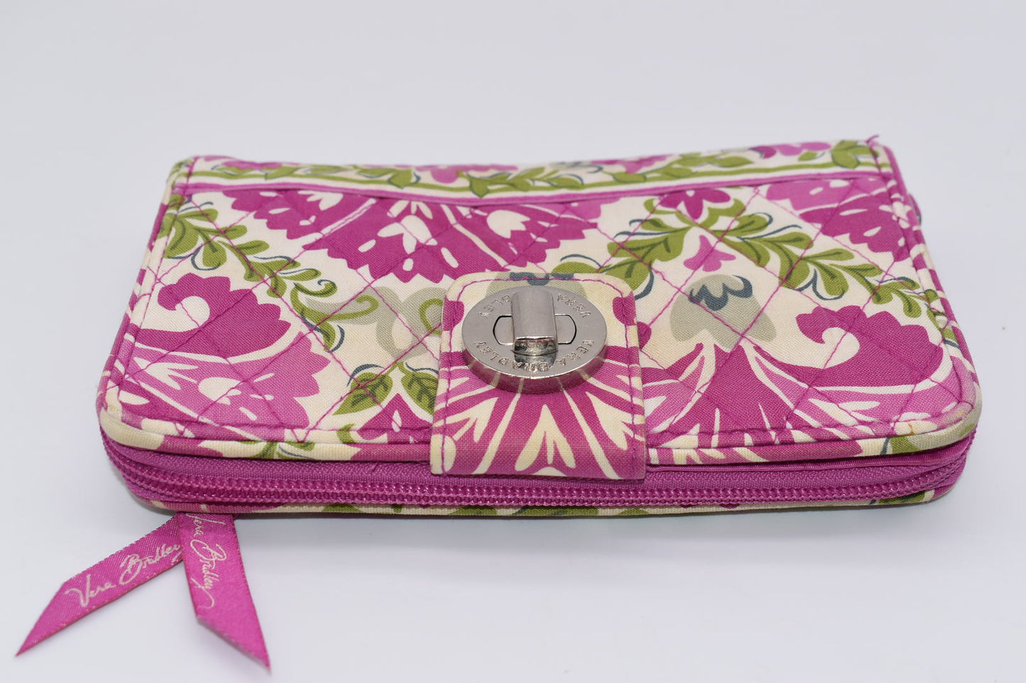 Vera Bradley Turnlock Wallet in "Julep Tulip" Pattern