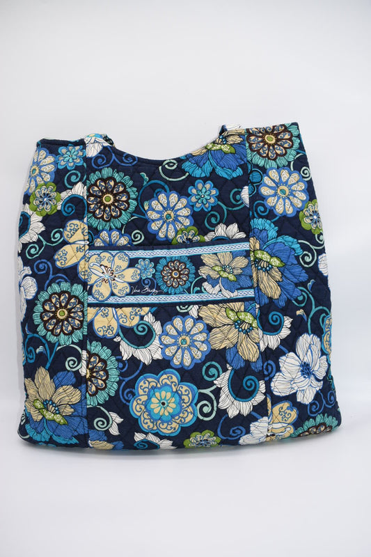 Vera Bradley Large Tote Bag in "Riviera Blue" Pattern