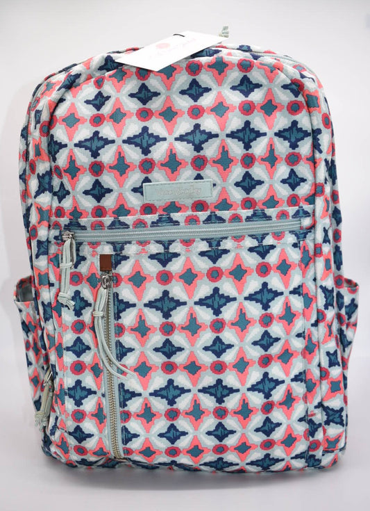 Vera Bradley Lighten Up Grand Backpack in "Water Geo" Pattern