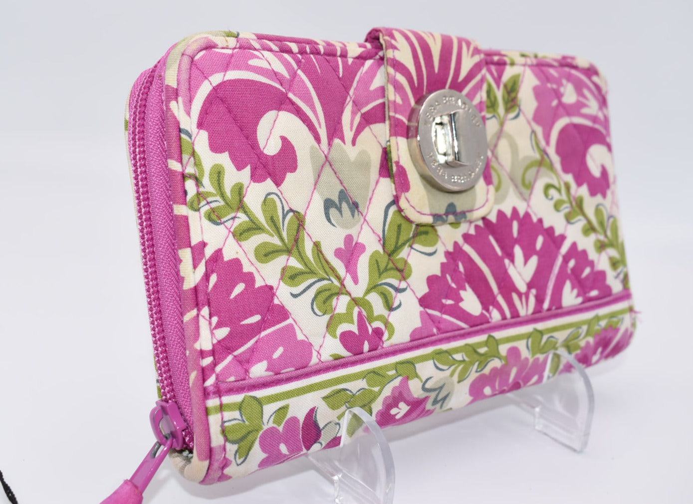 Vera Bradley Turnlock Wallet in "Julep Tulip" Pattern