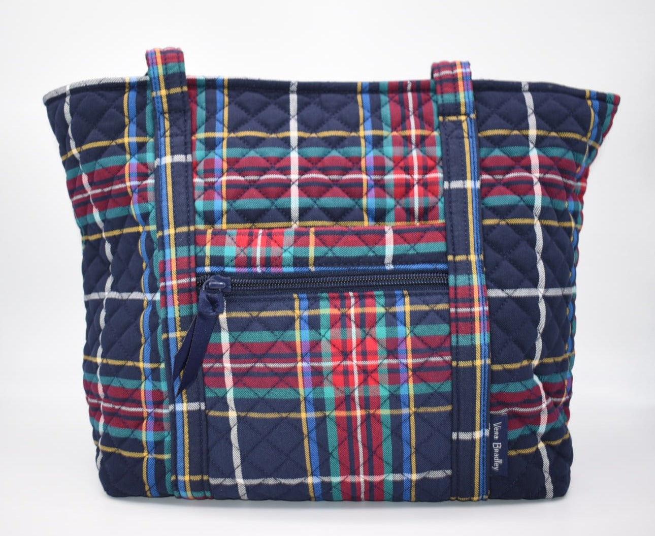 Vera Bradley Small Vera Tote Bag in "Tartan Plaid" Pattern