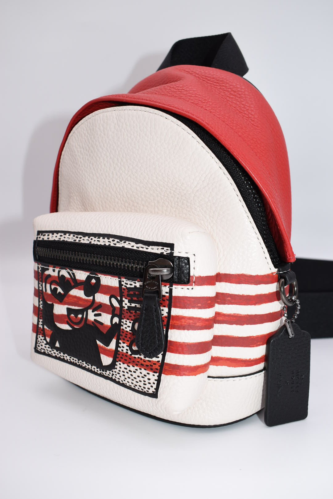 Coach Mickey Mouse X Keith Haring Small West Backpack Crossbody