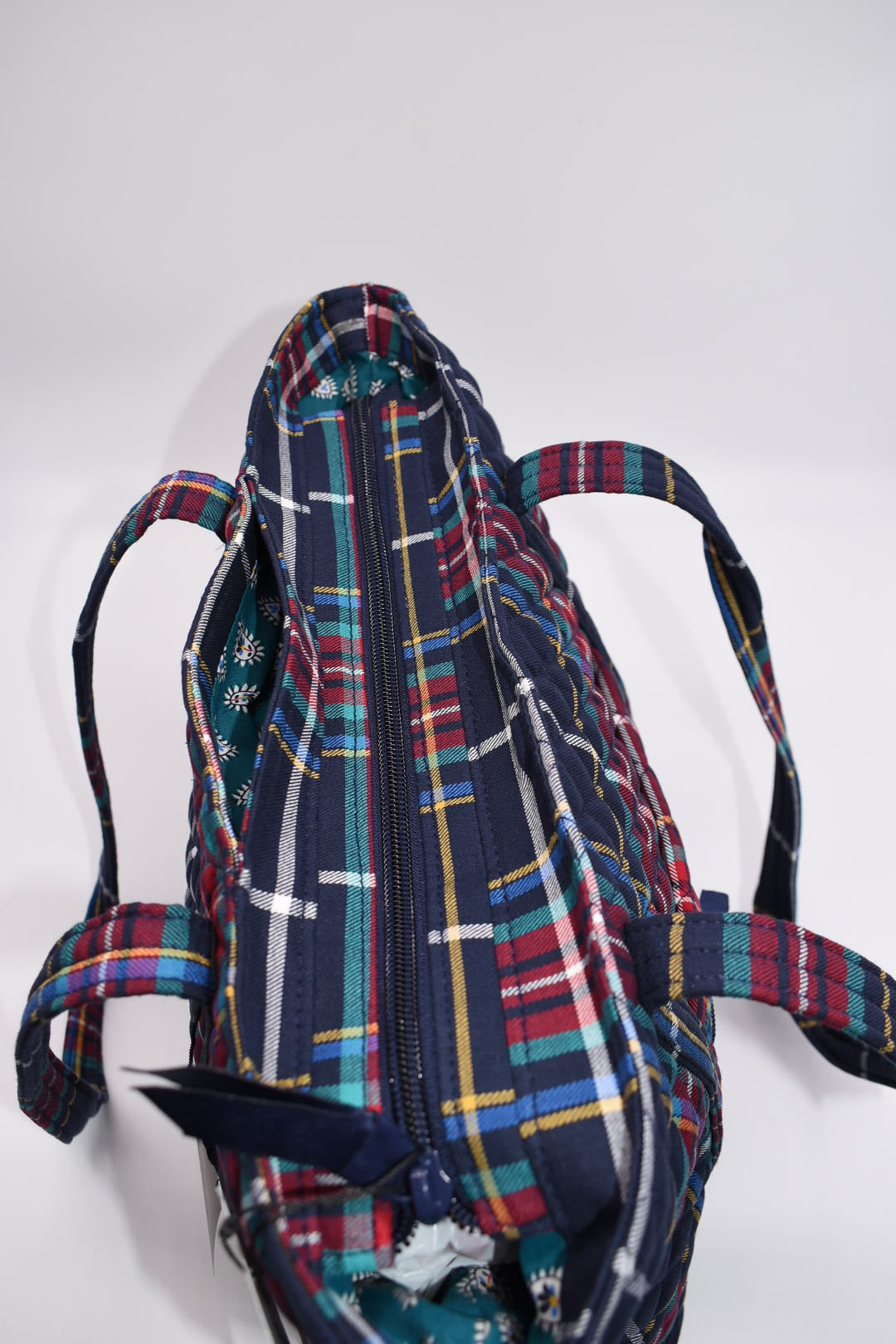 Vera Bradley Small Vera Tote Bag in "Tartan Plaid" Pattern