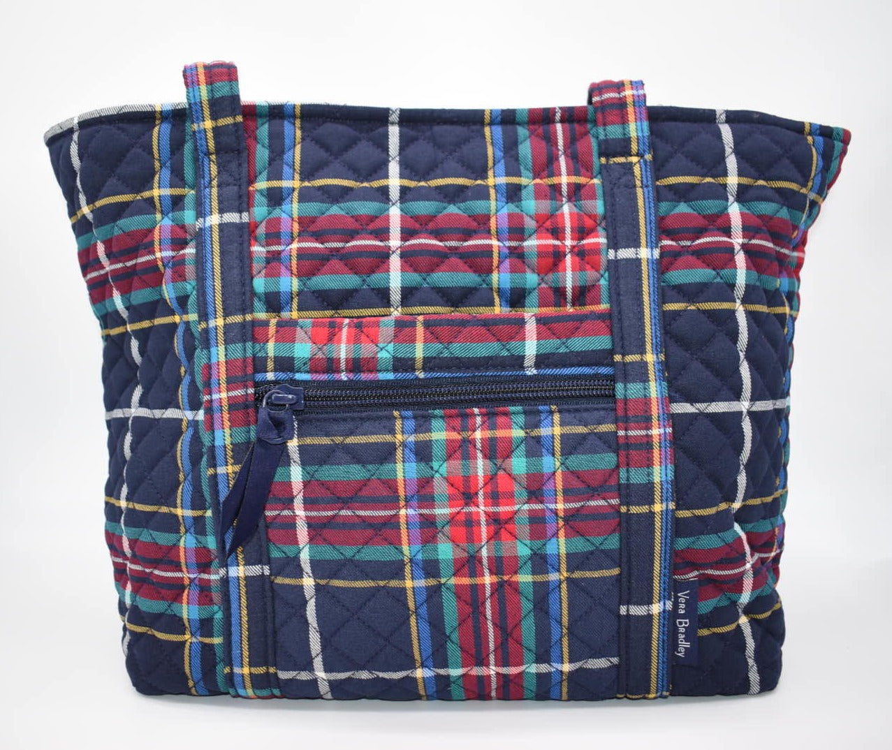 Vera Bradley Small Vera Tote Bag in "Tartan Plaid" Pattern