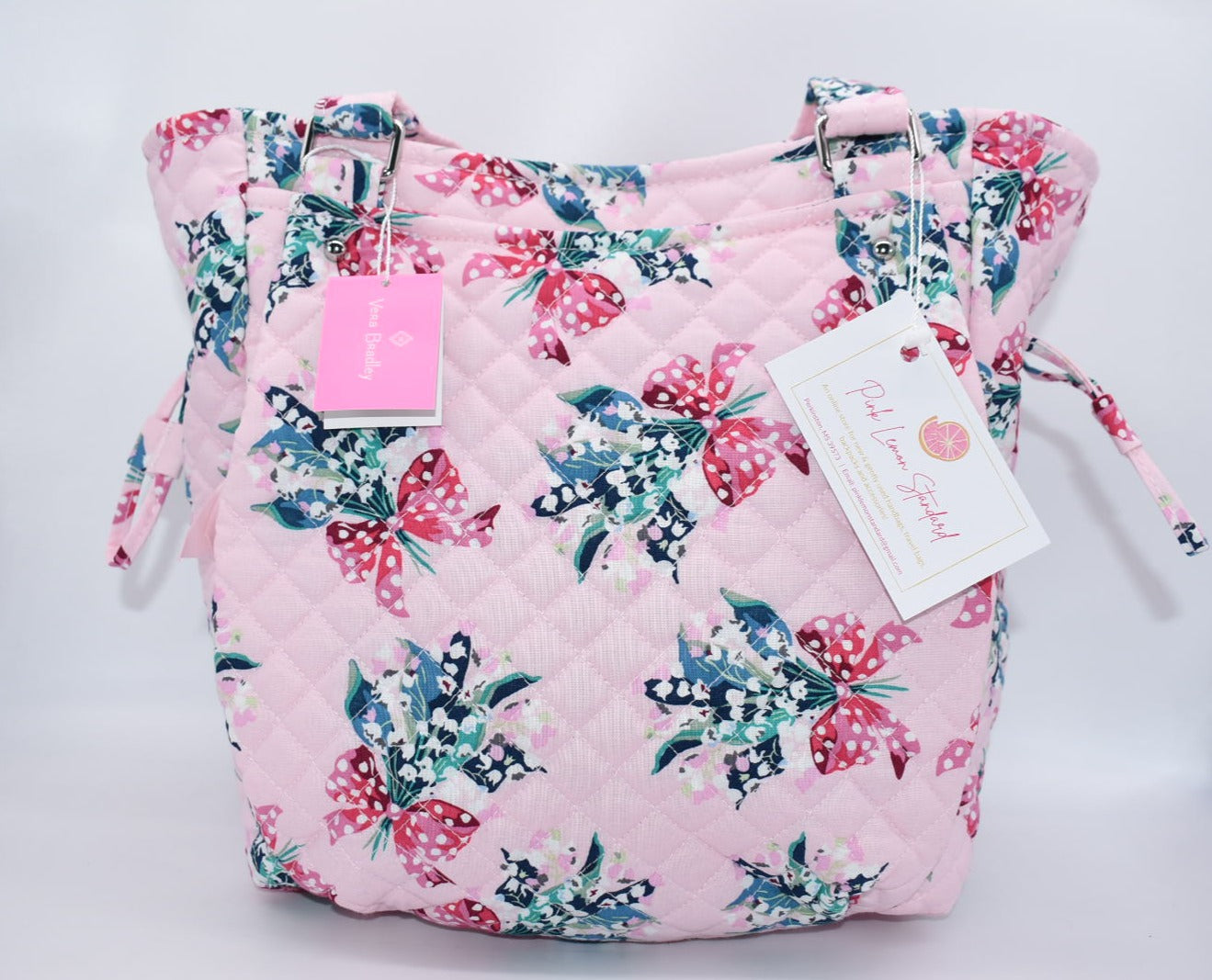 Vera Bradley Glenna Satchel Bag in "Return to Happiness" Pattern