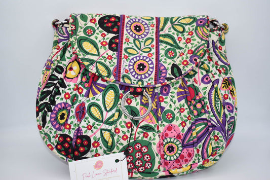 Vera Bradley Saddle Up Crossbody Bag in "Viva La Vera" Pattern