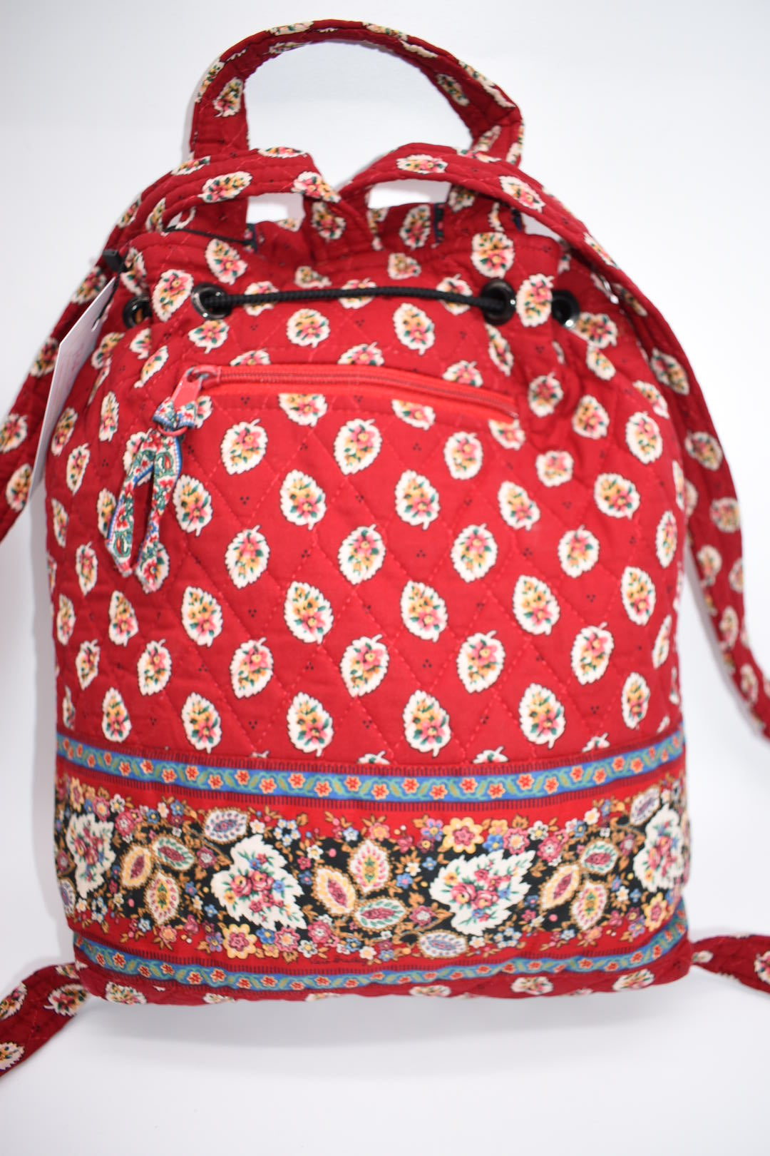 Vera Bradley "Mimi" Backpack in "Red Leaf" Pattern