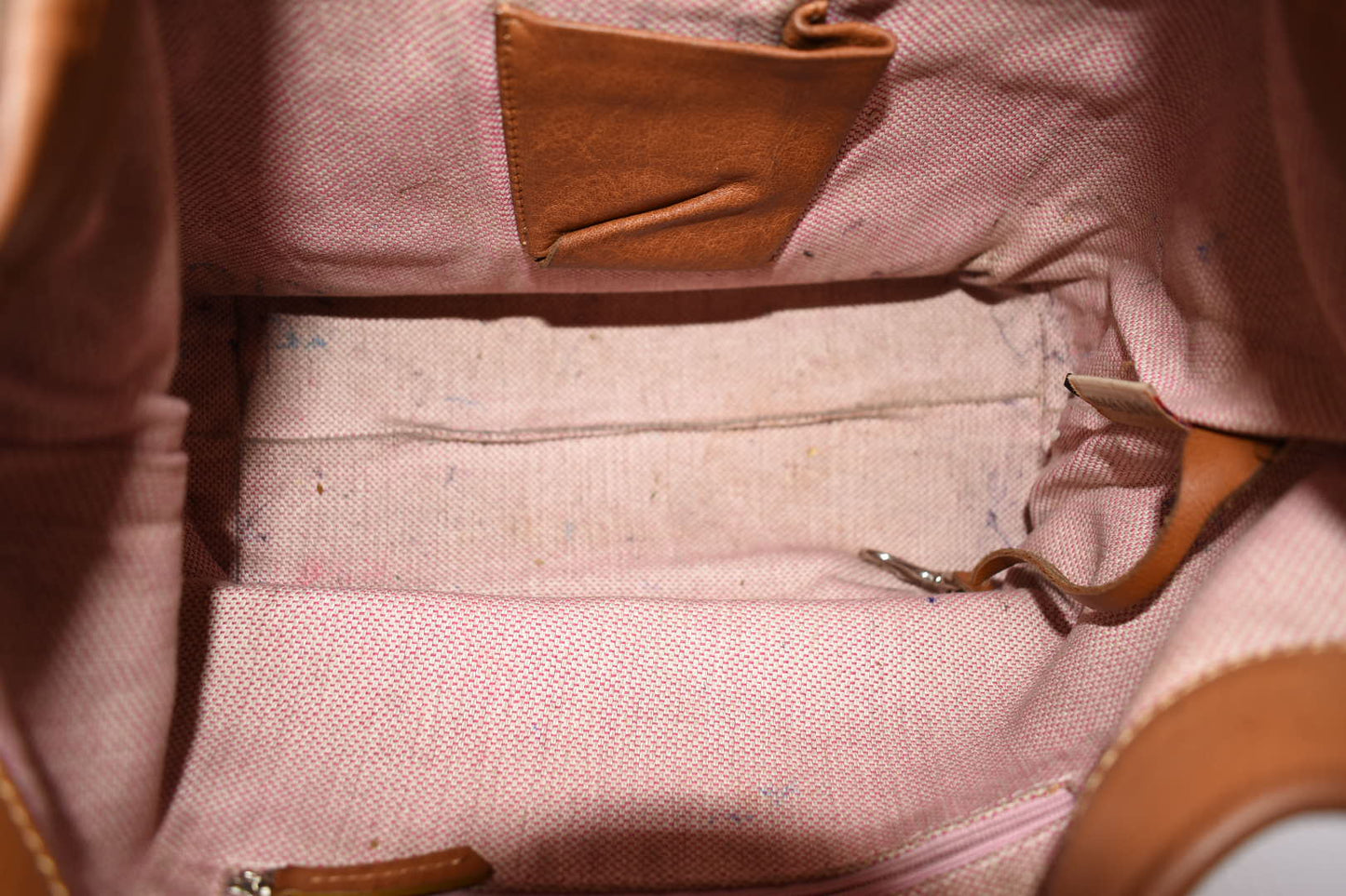 Vintage Dooney & Bourke Pebble Leather Lock Shoulder Bag