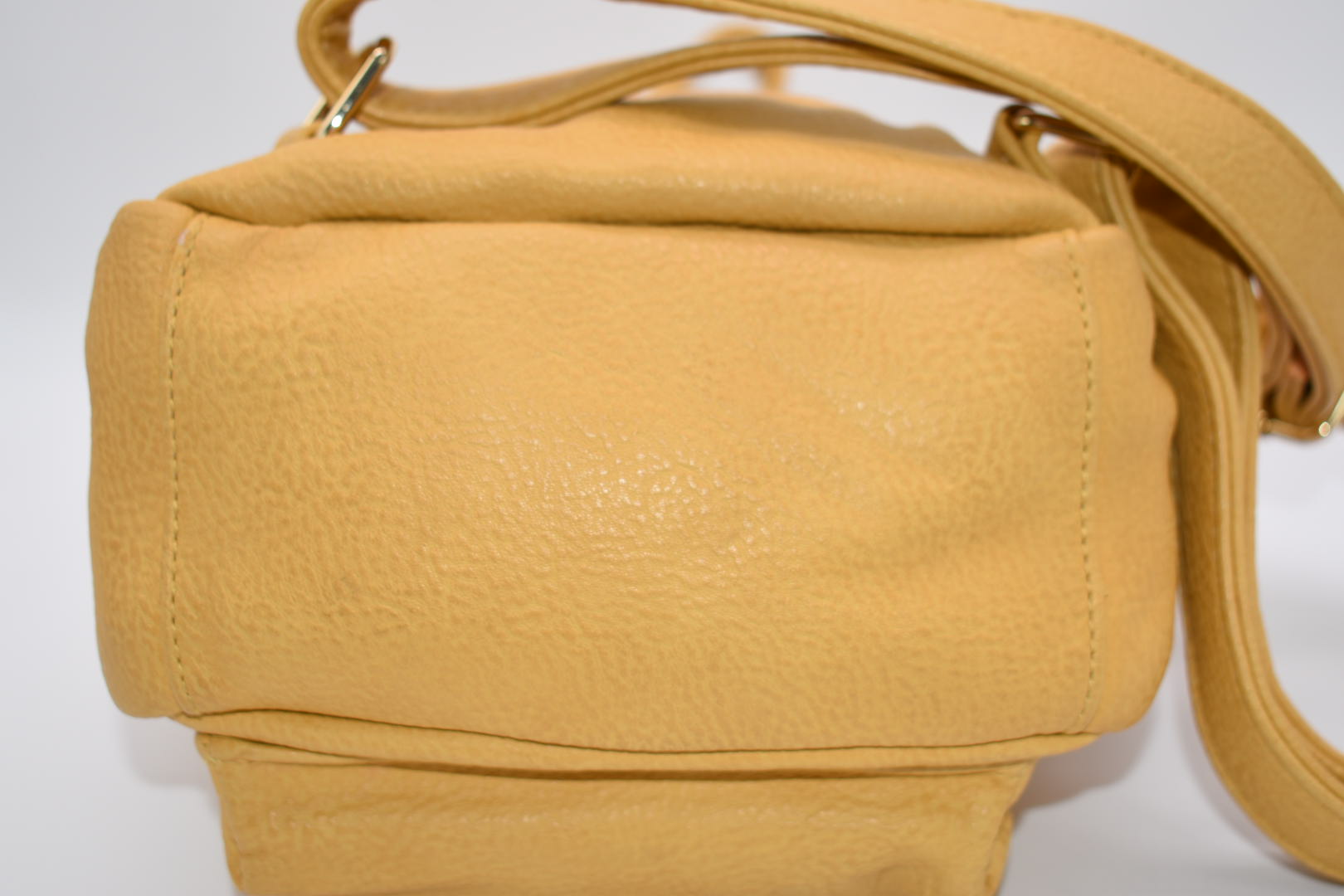 Steve Madden Bailey Backpack in Mustard Yellow Pink Lemon Standard