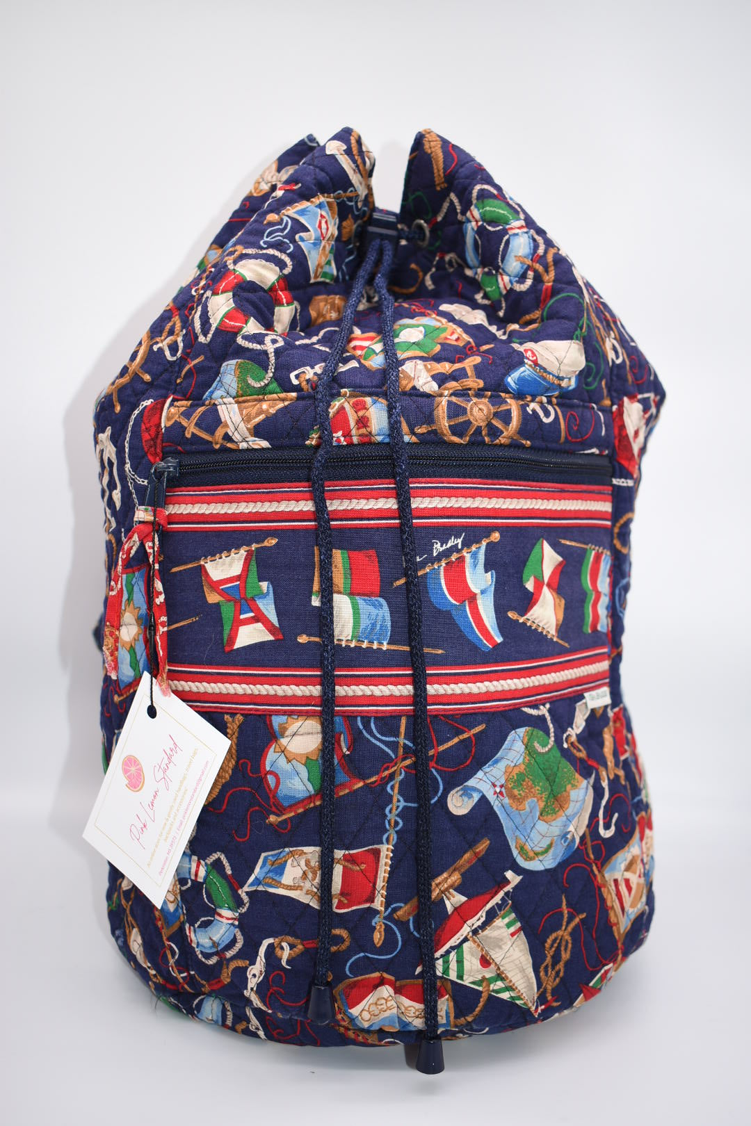 Vintage Vera Bradley Large Sling Bag in "Regatta 1994" Pattern